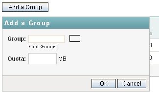 Add Group Data Quota