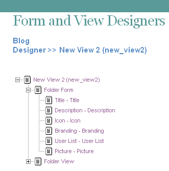 Folder Form Elements
