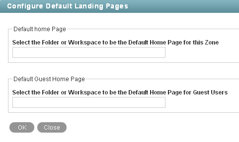 Default Landing Page page for the Teaming site