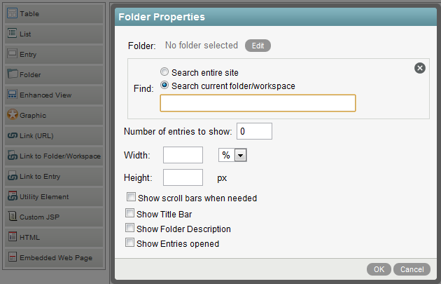 Configuring Folder Properties