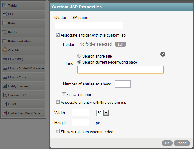 Configuring Custom JSP Properties