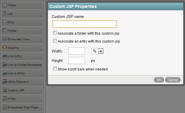 Configuring Custom JSP Properties