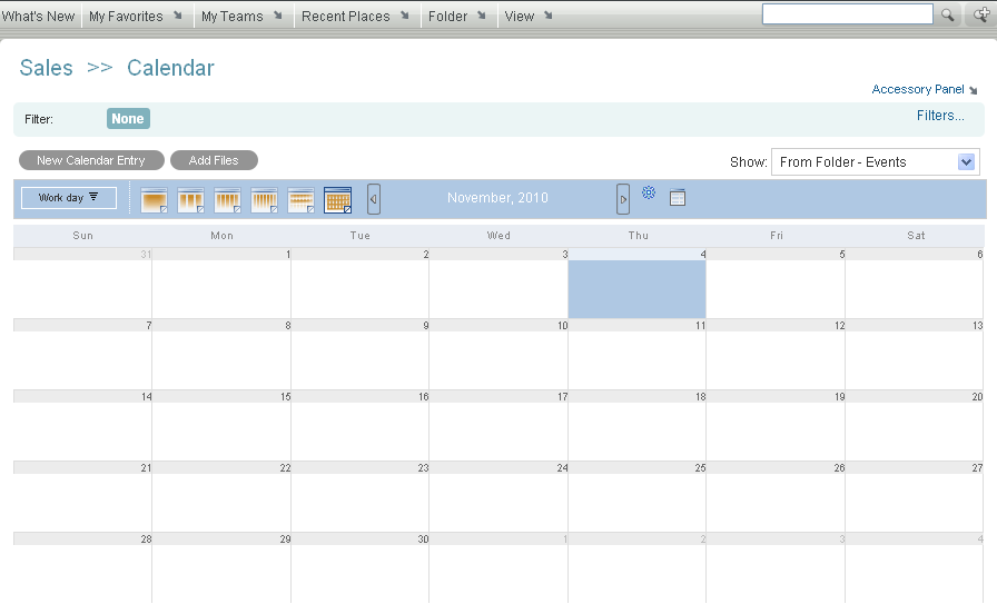 Calendar Folder Template Example