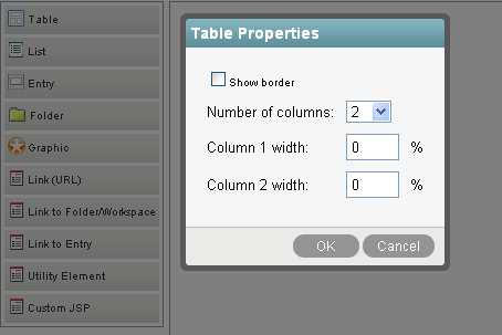 Configuring Table Properties