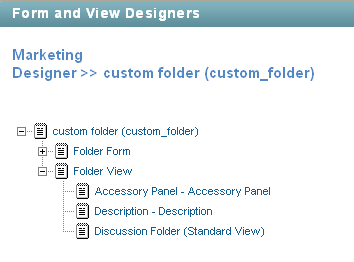 Folder View Elements