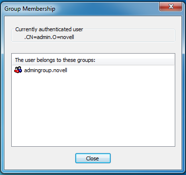 Group Membership Dialog Box