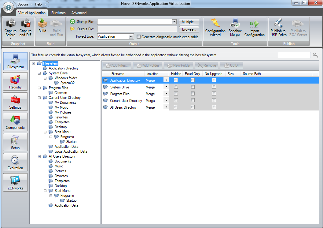 Capture-After - Filesystem Screen