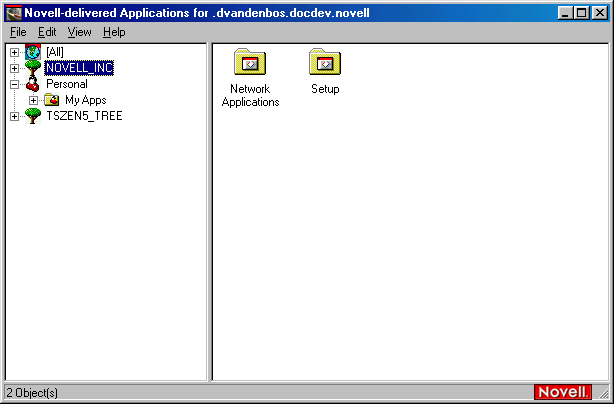 Application Launcher window