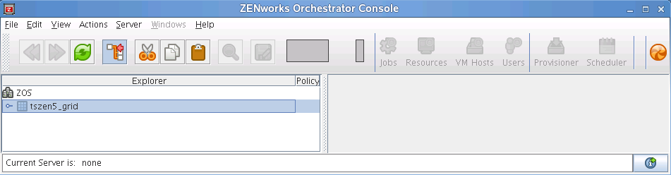 ZENworks Orchestrator Console