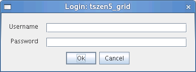 Grid Login Dialog Box
