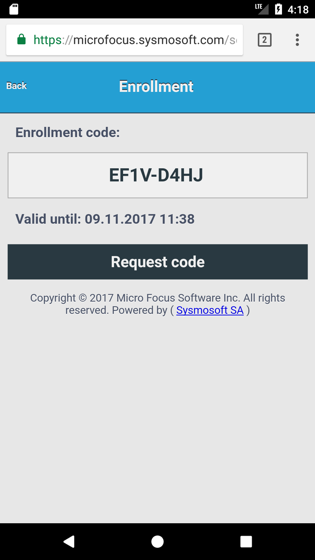 Distribution server generate enrollment