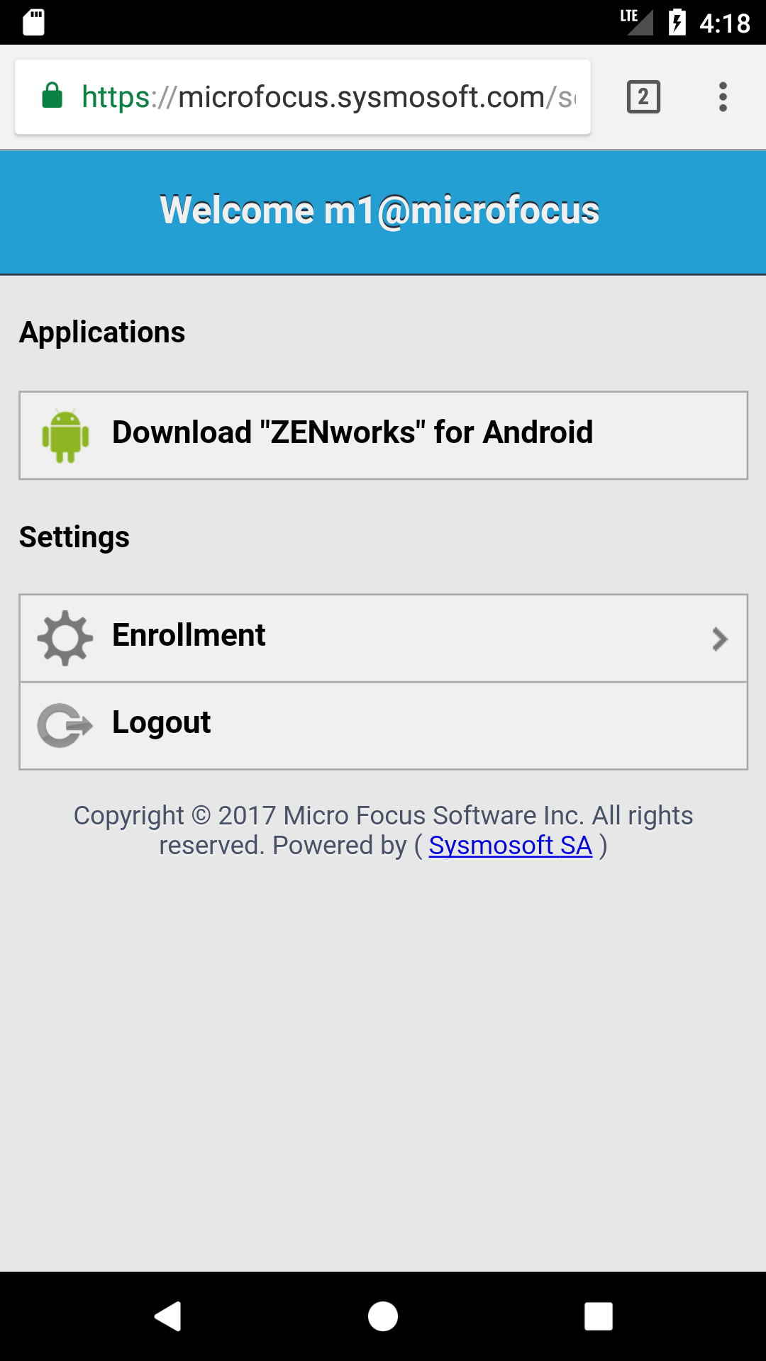 Distribution server home Android