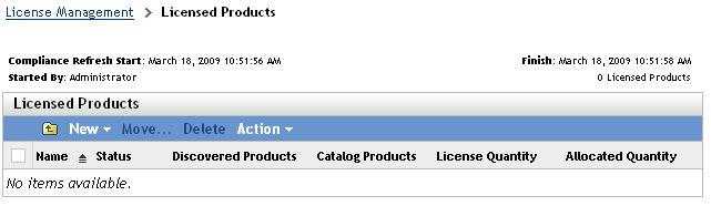 Licensed Products page