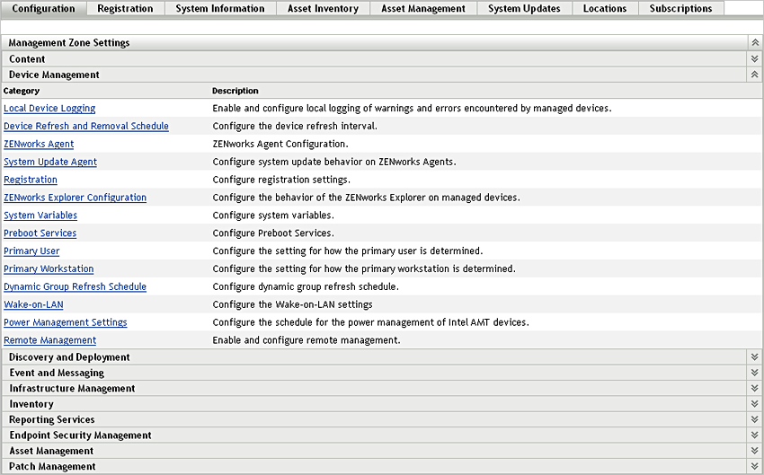 Configuration tab > Management Zone Settings panel