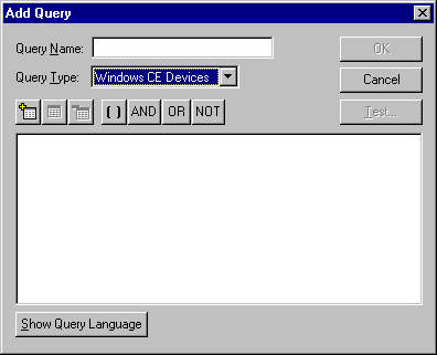 Add Query dialog box