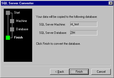 SQL Server Converter page