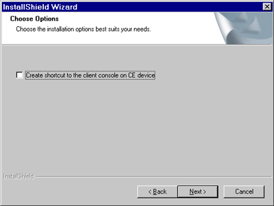 Creating a Shortcut to the Windows CE IP client page