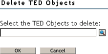 Delete TED Object dialog box
