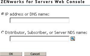 ZENworks for Servers Web Console