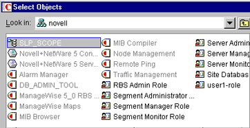 A list of predefined ZfS modules and RBS role objects