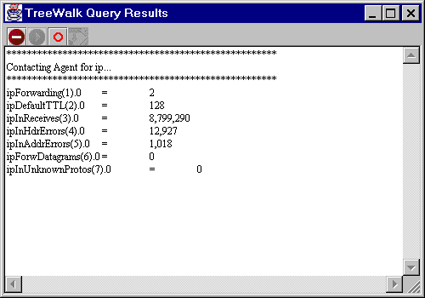 TreeWalk Query results