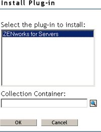 Install Plug-in list box