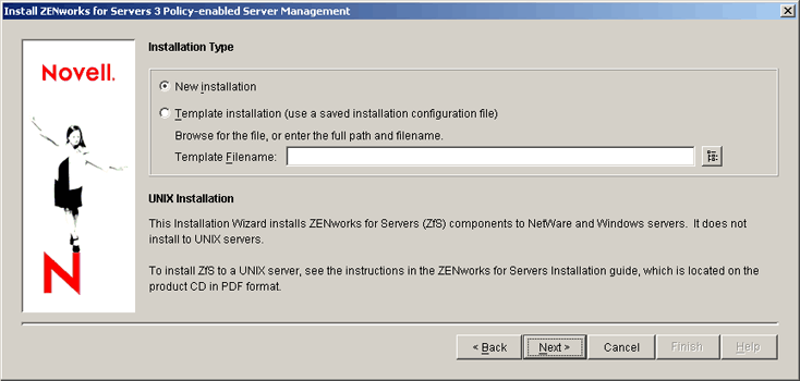 Installation Type page