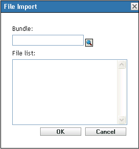 File Import dialog box