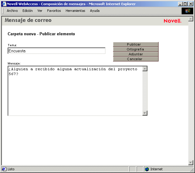 Envo de un elemento a una carpeta compartida