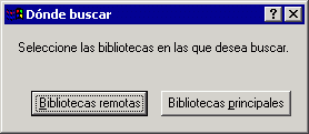 Recuadro de diálogo Dónde buscar