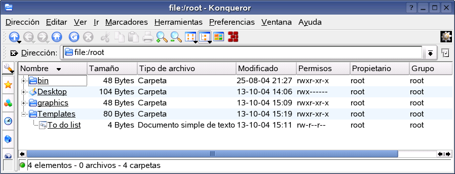 Comparación de Windows Explorer con Administrador de archivos de Novell Linux Desktop