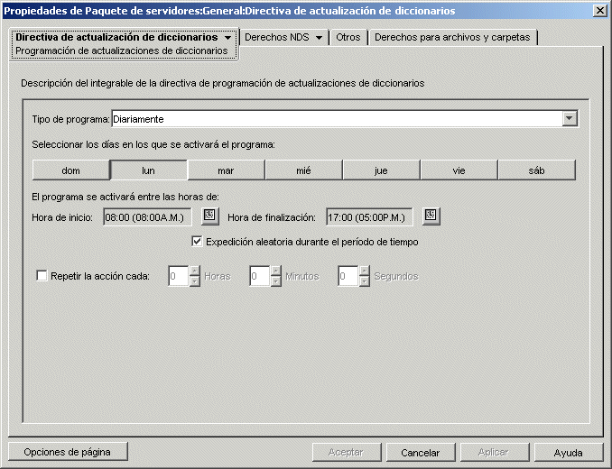 Pgina Programa de informes.