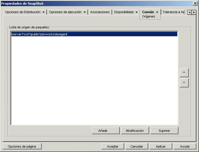 Pgina Orgenes del objeto Aplicacin MSI