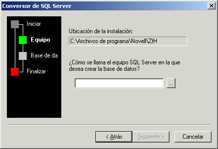 Pgina Conversor de SQL Server