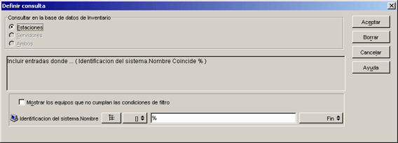 Definición de un nuevo criterio de consulta