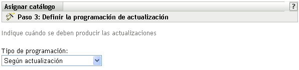 Página Programación de instalación de lotes