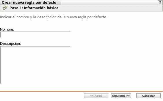 Página Información básica