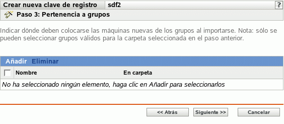 Página Pertenencia a grupos