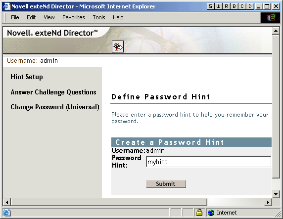 Page Mot de passe oubli permettant de saisir le nom d'utilisateur