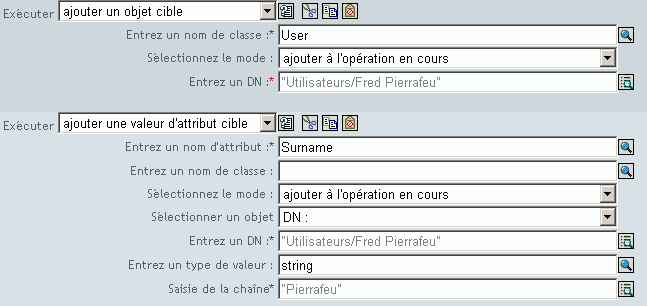 Ajouter un objet cible