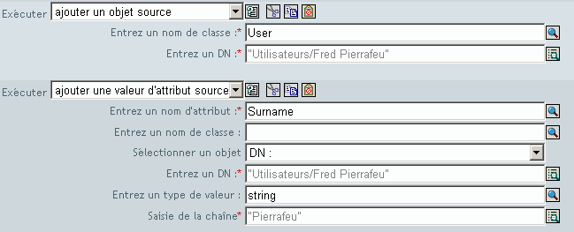 Ajouter un objet source