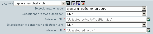Dplacer un objet cible