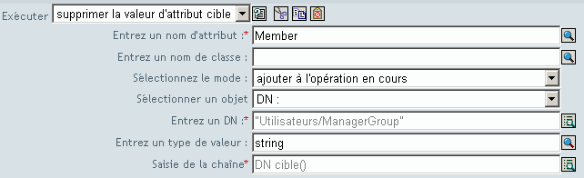 Supprimer la valeur d'attribut cible