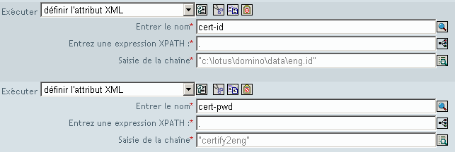 Dfinir l'attribut XML