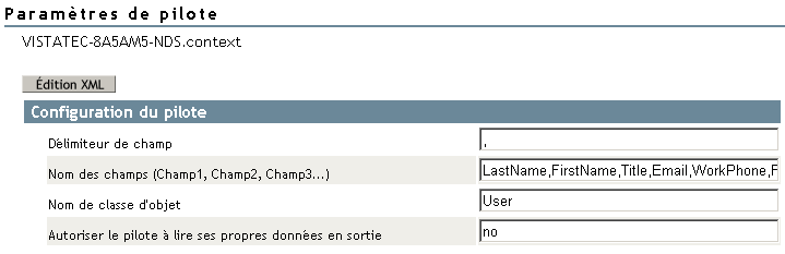 Les botes de modification de Configuration du pilote