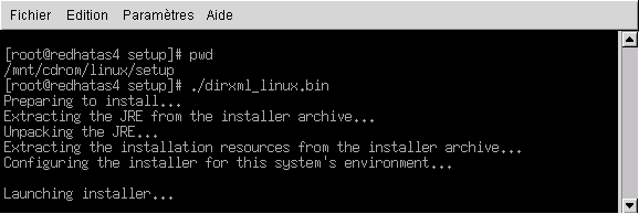 Le chemin d[apos  ]accs Linux au programme d[apos  ]installation