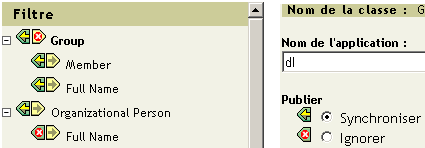 Le bouton Synchroniser