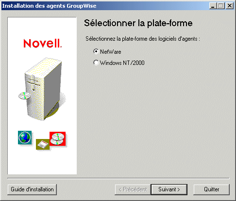 Bote de dialogue Slectionner la plate-forme