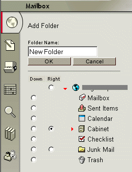 Description de l'ajout d'un nouveau dossier