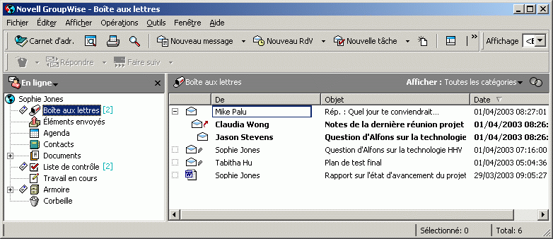 Vue Suivis de discussion